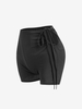 Short à Cordon de Serrage Maillot de Claire-Voie S Noir