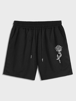 Short à Imprimé Rose avec Poche à Cordon L Noir