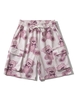 Short Animal Paresseux en Jouet avec Poches à Rabat à Cordon de Serrage 2xl Rouge cerise