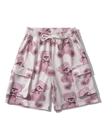 Short Animal Paresseux en Jouet avec Poches à Rabat à Cordon de Serrage 2xl Rouge cerise