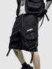 Short Cargo Lettre Patch à Cordon S Noir