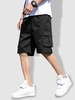 Short Cargo Multiples Poches avec Glissière M Noir