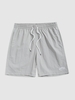 Short Décontracté à Lettre Brodée avec Cordon L Gris clair