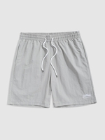 Short Décontracté à Lettre Brodée avec Cordon L Gris clair