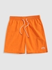 Short Décontracté à Lettre Brodée avec Cordon M Orange