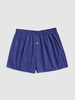 Short Décontracté Boutonné en Couleur Unie Xl Bleu