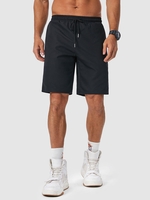 Short de Base Décontracté en Couleur Unie Xs Noir