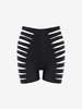 Short de Cycliste Déchiré Découpé en Echelle S Noir