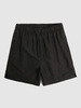 Short de Plage à Carreaux Fente Latérale avec Poche Zippée L Noir