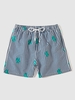Short de Plage à Imprimé Ancre et Cactus avec Poche à Cordon M Bleu profond