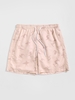 Short de Plage à Imprimé Caractère avec Poches à Cordon L Orange rose