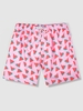 Short de Plage à Imprimé Melon avec Poches et Cordon de Serrage Xl Rose clair