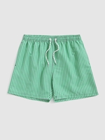 Short de Plage à Rayure Fine avec Poche à Cordon Xl Vert clair