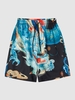 Short de Plage Dragon Chinois à Cordon L Bleu bleuet