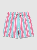 Short de Plage Rayé à Cordon avec Poche Xl Rose