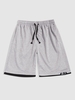 Short de Sport à Imprimé Lettre à Double Ourlet Xl Gris clair