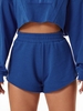 Short de Sport en Couleur Unie S Bleu