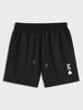 Short de Sport Motif de Carte à Cordon Streetwear Xl Noir