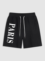 Short de Survêtement à Cordon Streetwear Xxl Noir