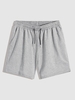 Short de Survêtement en Couleur Unie à Cordon M Gris foncé