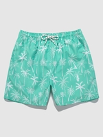 Short de Vacances de Plage Arbre de Palmier Hawa en avec Poches à Cordon Xl Aigue marine légère