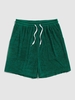 Short en Torchon avec Poche à Cordon L Vert profond