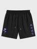 Short Graphique à Imprimé Rose Caractère Japonais Xl Noir