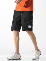 Short Lettre avec Poche Jointive Xl Noir
