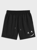 Short Motif de Visage Souriant Dessin Animé S Noir