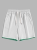 Short Texturé en Couleur Jointive M Blanc