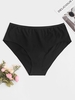 Slip Simple en Résille Insérée de Grande Taille