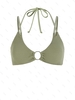 Soutien-gorge de Bikini Triangulaire à Double Bretelles S Vert