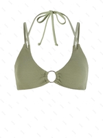 Soutien-gorge de Bikini Triangulaire à Double Bretelles S Vert