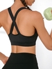 Soutien-gorge de Sport à Dos Croisé M Noir