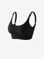 Soutien-gorge de Sport Imprimé à Bretelles Réglables S Noir
