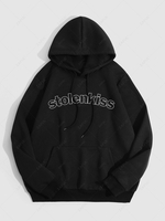 Sweat à Capuche à Capuche en Molleton Motif Lettres Stolenkiss L Noir
