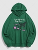 Sweat à Capuche à Imprimé Graphique Papillon Champignon du Streetwear Esthétique Y2K 2xl Vert profond