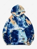 Sweat à Capuche Applique Teinté à Demi-Zip en Velours Côtelé Xl Bleu profond