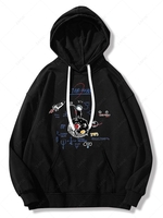 Sweat à Capuche Astronaute Motif Inscription Earth et Bananes Style Graphique 2xl Noir