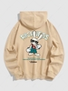 Sweat à Capuche Pull-over avec Lettre "RICHNESS " L Café lumière