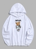 Sweat à Capuche Pull-over Streetwear Motif de Lettre et D