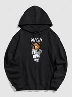 Sweat à Capuche Pull-over Streetwear Motif de Lettre et D