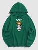 Sweat à Capuche Pull-over Streetwear Motif de Lettre et D