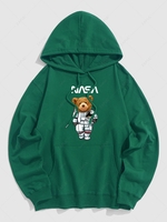 Sweat à Capuche Pull-over Streetwear Motif de Lettre et D