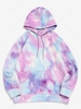 Sweat à Capuche Pull-over Teinté Imprimé M Violet clair