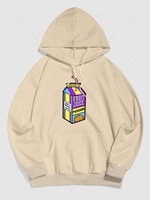 Sweat à Capuche Sportif avec Lettre FRUIT JUICE Xl Café lumière
