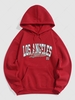 Sweat à Capuche Sportif Gris Motif de Lettre S Objets S Rouge