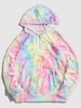 Sweat à Capuche Teinté à Demi-Zip en Fausse Fourrure Xl