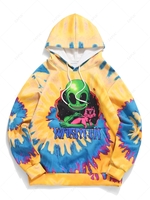 Sweat à Capuche Teinté à Imprimé Chat Xl Jaune soleil