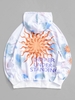 Sweat à Capuche Teinté et Graphique S Blanc